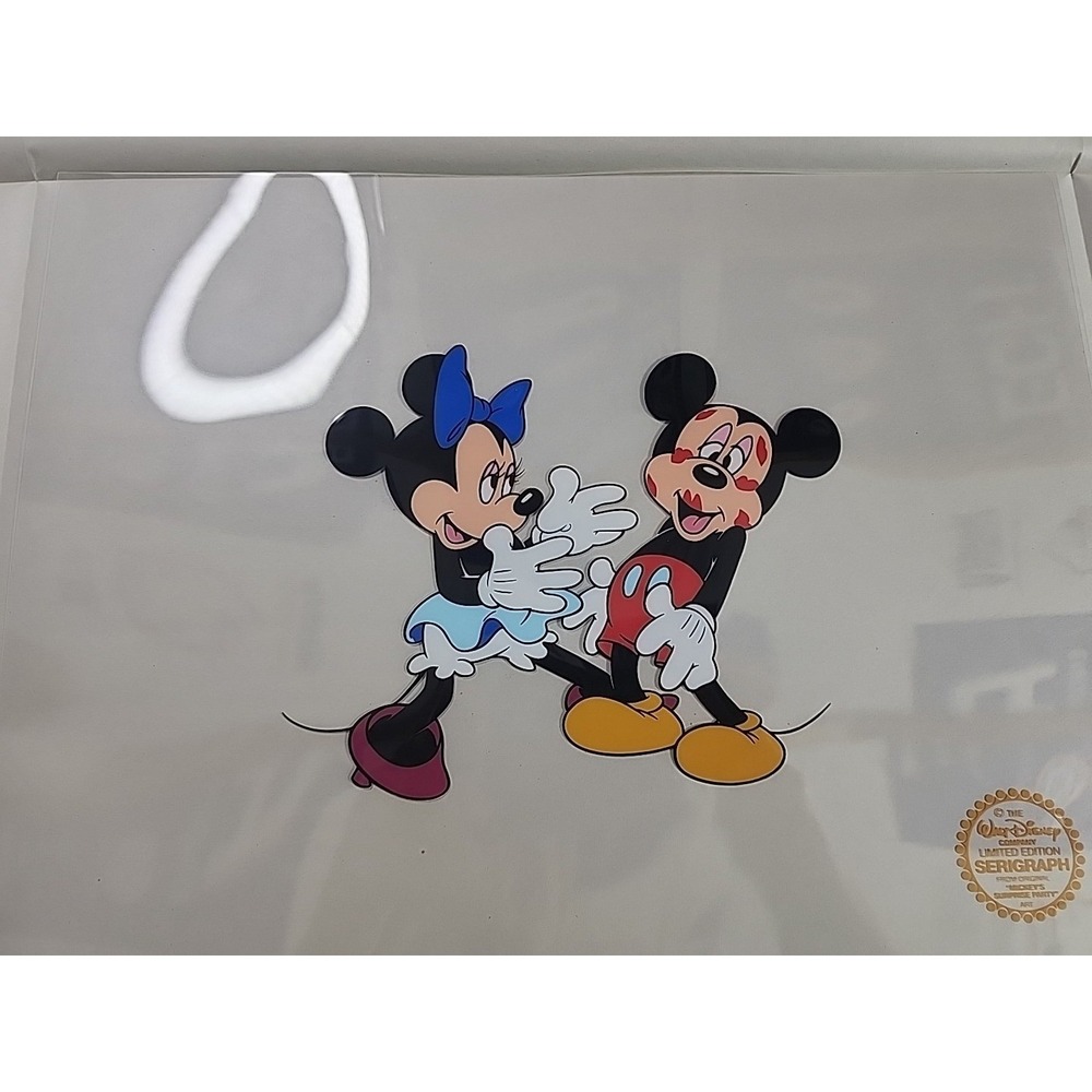 Mickey's Surprise‎ Party Limited Edition Cel With Certificate Of Authenticity
